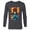 Charcoal Heather, variant on Marvel Studios Deadpool & Wolverine Claw-Slashed Merc - Long Sleeve T-Shirt for Men - Customized-White