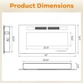 thumbnail image 3 of Costway 42 Inches Ultra-Thin Electric Fireplace Wall-Mounted & Recessed Fireplace Heater, 3 of 10