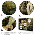 thumbnail image 3 of Designart "Tigers In Asian Painting III" Asian Floater Framed Canvas Art Print, 3 of 7