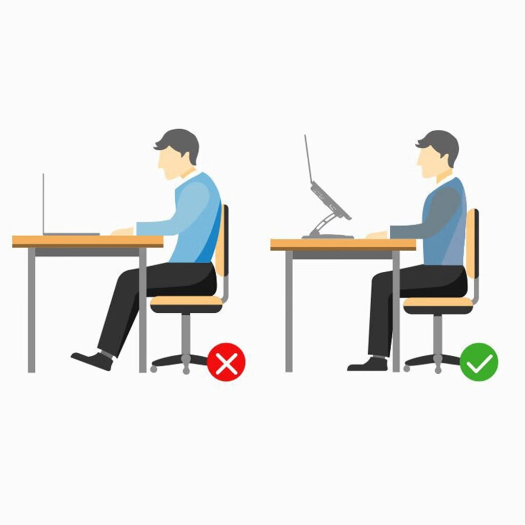 Zeiwohndc 2 Fan Adjustable Laptop Stand for 15.9inch Devices with 360 Degree Rotation