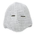 thumbnail image 2 of Studded Full Face Cover, Silver Studded Halloween Face Cover  For Cosplay, 2 of 8