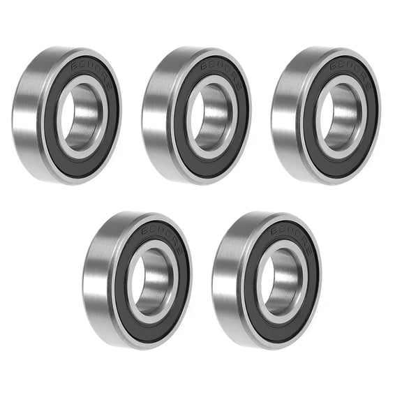 Uxcell 10x19x5mm 6800-2RS Double Sealed ABEC3 Ball Bearings 5 Pack