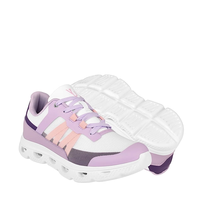 TENIS VIA URBANA MUJER CY-230253 TEXTIL BLANCO/LILA