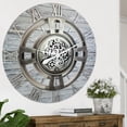 thumbnail image 4 of THE GEARS CLOCK Wall Clock with Real Moving Gears EN-LI_ 36 in Round Silver-Grey, 4 of 12