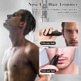 thumbnail image 2 of Nose Hair Trimmer for Mens and Women- 2025 Professional Painless Eyebrow & Facial Hair Trimmer for Men Women, Battery-Operated Trimmer with IPX7 Waterproof, Dual Edge Blades for Easy Cleansing Black, 2 of 4