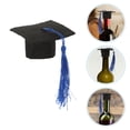 thumbnail image 3 of BRIGHTFUFU Capacitación de graduación de 24 piezas Toppers Mini Grad Cap con Tassel 2025 Graduación Cupcake Toppers Clase de 2025 Cake Decorations para favores de fiesta de graduación Azul, 3 of 7