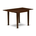thumbnail image 2 of East West Furniture NDDA5-MAH-32 5 Piece Dining Table Set Includes a Rectangle Kitchen Table with Dropleaf and 4 Upholstered Chairs, 30x48 Inch, Mahogany, 2 of 2