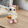 thumbnail image 5 of Moocorvic Halloween Ghost Figurines Ceramic White Ghost Statue Small Sculpture Ornament Cute Ghost Decor for Table Centerpieces Decorations 4'', 5 of 6