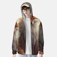thumbnail image 2 of Balery Mystic Fox With Halo Sudadera ligera de manga larga con capucha y protección solar UPF 50+ para hombre y mujer, ideal para pesca y running-Large, 2 of 7