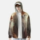 thumbnail image 2 of Balery Mystic Fox With Halo Sudadera ligera de manga larga con capucha y protección solar UPF 50+ para hombre y mujer, ideal para pesca y running-Large, 2 of 7