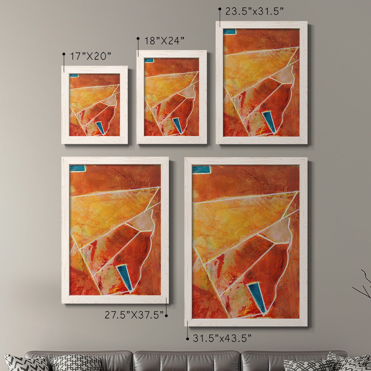 Primary Connection III - Premium Framed Canvas 2 Piece Set - Ready to Hang