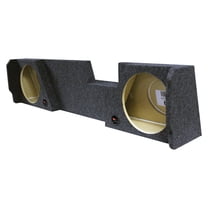 Q Power GMC12 2014 DCAB 2 Hole 12 in. Subwoofer Box for 2014 Plus GM & Chevy Double Cab