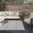 thumbnail image 2 of Coastal Striped Sands White Linen Indoor / Outdoor Polypropylene Area Rug, 2 of 3