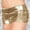 Gold, variant on Womens Low Waist Shorts Imitation Light Sexy Shorts Pants Fashion Comfy Hot Shorts Trendy 2025