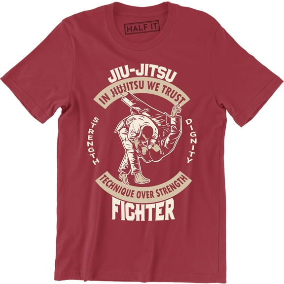 Jiu-Jitsu Technique Over Strength Fighter Martial Arts Men's T-Shirt