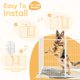 thumbnail image 2 of Parque infantil para perros Simple Deluxe, 40 cm, 8 paneles, blanco pesado, 2 of 7