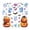 A001- 12, variant on Halloween Window 4 Pack Spooky Icons Ghost Skeleton Jack O Lantern Bat Removable Indoor Party Decor Home Decor for Trick Or Treat Events
