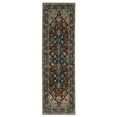 thumbnail image 4 of Oriental Weavers Aberdeen Area Rug - 1143H - 7'10" x 10'10" - in Rust/ Blue - Vintage Inspired, Stain Resistant, Family and Pet Friendly , Dining, Living Room Rug, 4 of 4