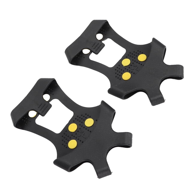Crampons à Glace, Crampons à Crampons Antidérapants pour Chaussures, Crampons de Randonnée pour Chaussures, 10 Crampons en Acier, Traction de Marche, Poignées pour la Neige, Crampons