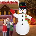 thumbnail image 3 of 8FT Christmas Inflatables Snowman Outdoor Decorations, Blow up Snow Man Yard Decor Built-in Bright LED, Weatherproof Holiday for Garden Patio Lawn Party Xmas Gifts, 3 of 10