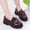 Wine, variant on Zhangnan Women's Tassel Loafers Bow Faux Leather Slip On Flats British Style Shoes