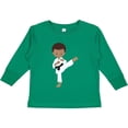 thumbnail image 3 of Inktastic African American Boy, Karate Boy, Black Belt, Kata Boys Long Sleeve Toddler T-Shirt, 3 of 5
