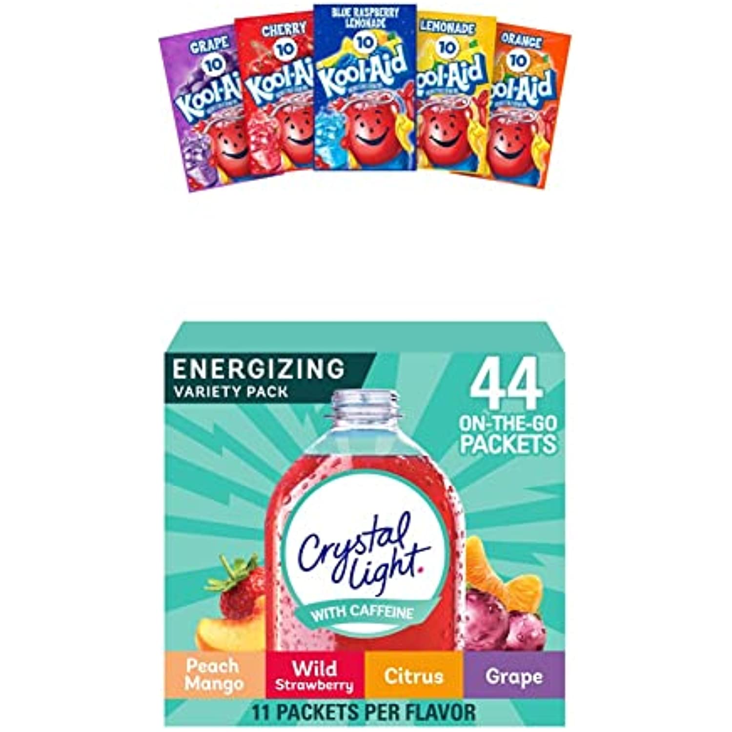 KoolAid Unsweetened Fruit Variety Zero Calories Powdered Drink Mix