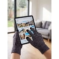 thumbnail image 4 of Spencer Winter Warm Texting Gloves for Women Men, Knit Gloves Touchscreen Anti-Slip Silicone Gel Thermal Soft Lining Elastic Cuff Texting Gloves "Gray,Women", 4 of 8