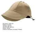 thumbnail image 7 of sunsanly Women Baseball Hat Large Brim Face Protection Adjustable Drawstring Anti-UV Block Sunlight Foldable Solid Color Gardening Travel Sun Cap, 7 of 7