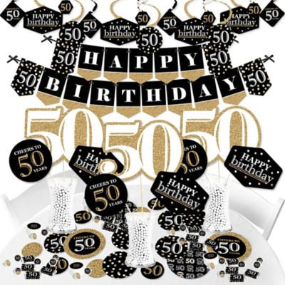 Birthday Badge And Banner Set 2 Piece Boys /& Girls Birthday Party Sparkle Effect