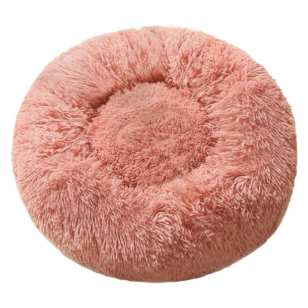 Cama redonda y cálida de 70 cm para gatos y perros, cómoda y acogedora para el invierno