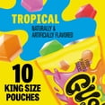 thumbnail image 2 of Gushers Fruit Flavored Snacks, King Size Pouches, Tropical Flavor, 10 Ct, 19 oz, 2 of 8
