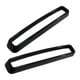 thumbnail image 2 of Rejilla de radiador de 2 piezas, embellecedor de parrilla frontal resistente profesional para Negro, 2 of 8