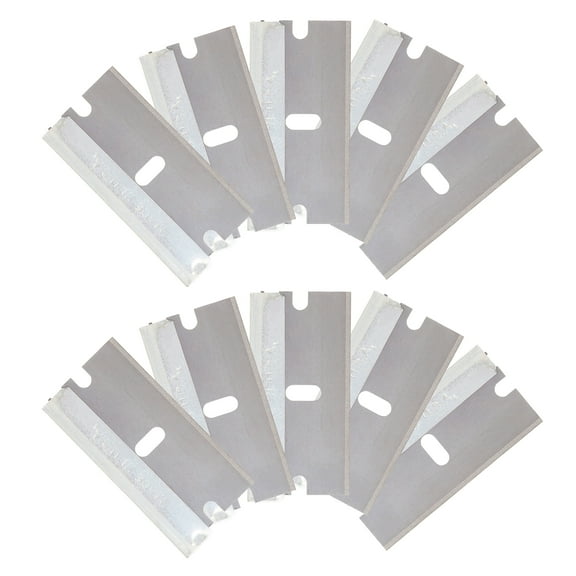 GreatNeck Single Edge Utility Knife Scraper Blades, 10 Pack