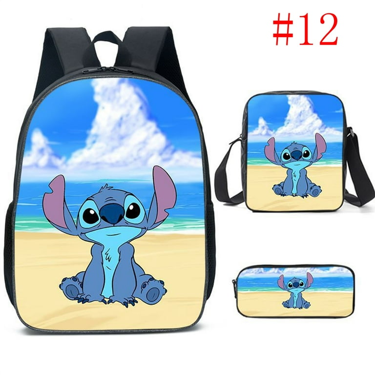 Cartoon Stitch Pencil Case Zipper Pencil Pouch Pen Organizer Stationery Bag  For School Office Adult Kids Gifts
