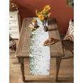 thumbnail image 5 of Eucalyptus Leaves Table Runner 108 Inches, Spring Botanical Branches Butterfly Bed Runner Dresser Scarves Tabletop for Indoor Outdoor Parties/Ceremony/Banquet, 13"x 108", 5 of 8