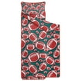 thumbnail image 2 of Green Red Footballs Pattern Toddler Nap Mats for Kids Preschool,Sleeping Mat Bag or Kids,Toddler Sleeping Bag,Toddler Nap Mat or Daycare, 2 of 6