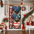 thumbnail image 6 of Patriotic Theme Welcome Banner Decorative Design Heart Shape Stars for Home Decoration Wall Decor Greeting Event, 6 of 7