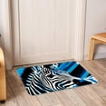 thumbnail image 6 of Zebra Indoor Carpet Kitchen Rug Office Mat - Polyester Non-Slip Machine Washable, 6 of 6