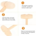 thumbnail image 2 of PEACNNG 12 Pcs Mini Wooden Mallet Small Hammer Hand Training Toy Baby, 2 of 6