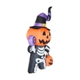 thumbnail image 4 of Esqueleto de calabaza inflable perfecl Decoración de Halloween 6 pies, 4 of 8