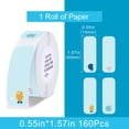 thumbnail image 3 of NIIMBOT Thermal Label Maker Stickers 0.55"×1.57" Replacement Label Paper for D11/D101/D110/H1S,160 Sheets/Roll(Ocean), 3 of 6
