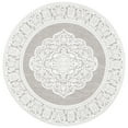 thumbnail image 4 of SAFAVIEH Marbella Beatrice Traditional Area Rug, Light Grey/Ivory, 4' x 6', 4 of 10