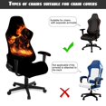 thumbnail image 6 of Xixirimido Gaming Chair Covers Stretch Removable Washable Computer Reclining Gaming Chair Protector Slipcovers with Armrest Covers, Horse Fire, 6 of 8