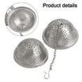 thumbnail image 5 of Aoqianlan Ball Strainer Seasoning Balls With Chain 1pcs 304 Stainless Steel Infuser Strainer No Rust Spice Ball Tea Filter S, 5 of 9