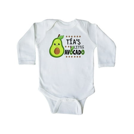 

Inktastic Tía s Little Avocado with Cute Baby Avocado Gift Baby Boy or Baby Girl Long Sleeve Bodysuit