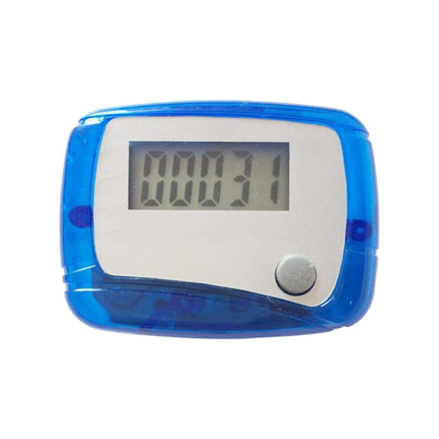 Contador de pasos Gadgets Ejercicio Caminar Movimiento Podómetro digital Podómetro electrónico Azul transparente
