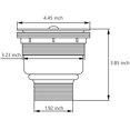 thumbnail image 4 of 1/2 304 Stainless Steel Sink Plug and Removable Deep Waste Basket Stainless Steel Sink Plug and Removable Deep Waste Basket Kitchen Sink Drain Strainer Assembly, 4 of 5