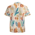 thumbnail image 3 of High Quality Hawaiian Shirts for Men Short Sleeve Aloha Beach Shirt Floral Summer Casual Button Down Shirts Blouses ZLZ556, 3 of 7