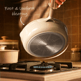 thumbnail image 5 of Carote 5QT Ceramic Non Stick Frying Pan Skillet with Lid, Jumbo Cooker with Induction 11inch Large Deep Frying Pan, Non-Toxic Sauté Pan,Taupe, 5 of 10